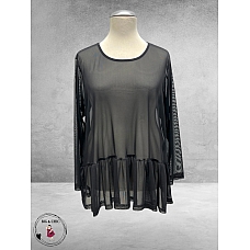 VINCENZO ALLOCCA Shirt Zwart Tule